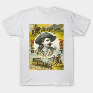 Vintage Buffalo Bill's Wild West Poster - William F Cody T-Shirt